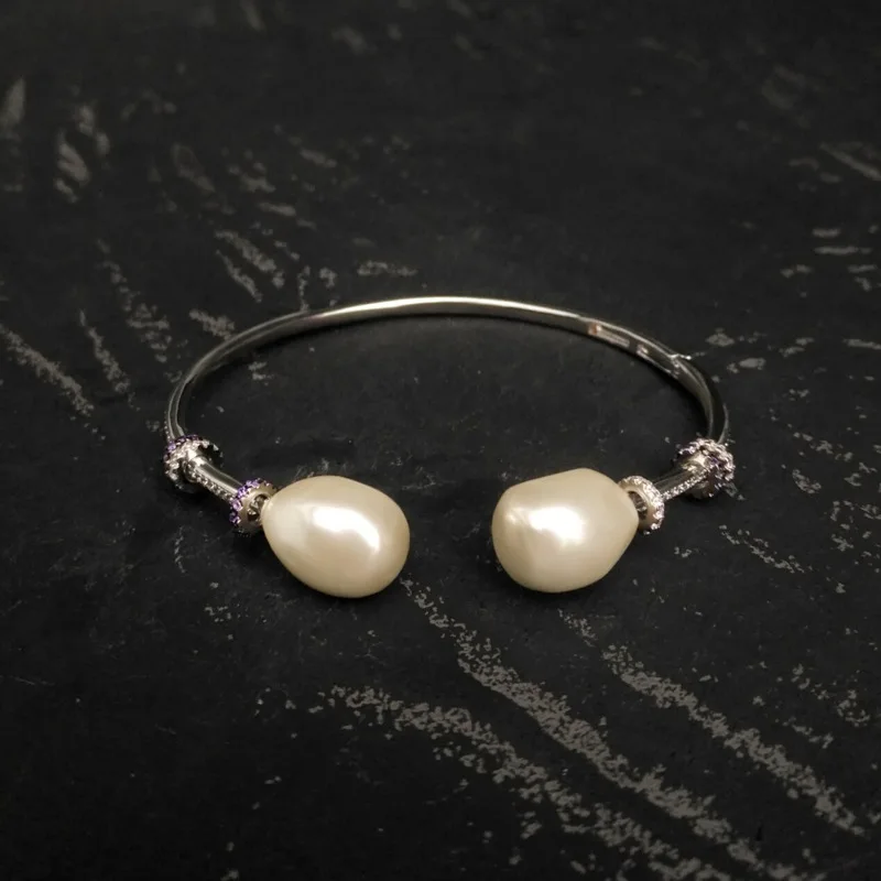 100%925 Sterling Silver New Product Baroque Pearl Open Bracelet For women Fashion Personality Light Luxury Style ,monaco Jewelry
100%925 Sterling Silver New Product Baroque Pearl Open Bracelet For women Fashion Personality Light Luxury Style ,monaco Jewelry