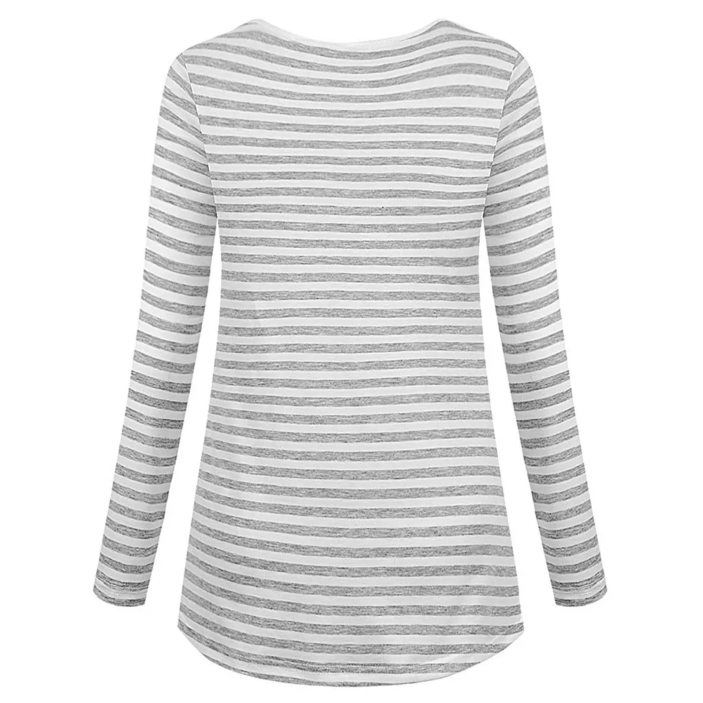 TELOTUNY Women's Nursing striped Top maternity long sleeve Blouse clothes Pregnant t-shirt Breastfeeding casual tops ZS11
TELOTUNY Women's Nursing striped Top maternity long sleeve Blouse clothes Pregnant t-shirt Breastfeeding casual tops ZS11