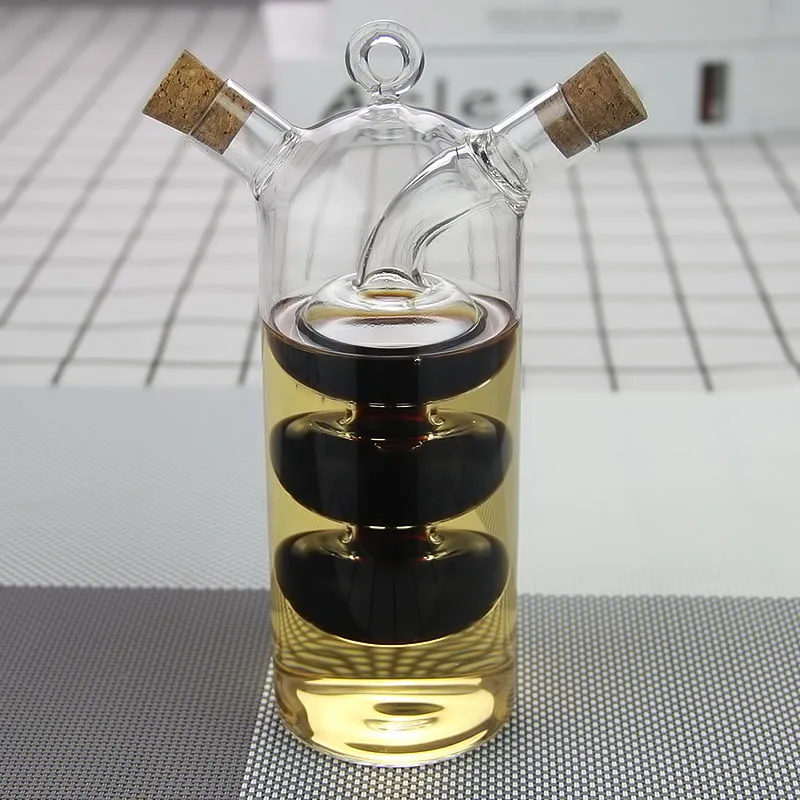Transparent Glass Double Layer Sauce Oil Bottle 2 In 1 Vinegar Glass Bottle Condiment Seasoning Sealed Kitchen Storage Bottles
Transparent Glass Double Layer Sauce Oil Bottle 2 In 1 Vinegar Glass Bottle Condiment Seasoning Sealed Kitchen Storage Bottles