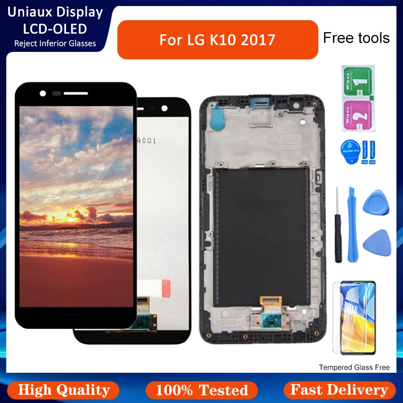 5.3" 100% Tested LCD For LG K10 2017 M250 M250N M250M M250DS LCD Display Touch Screen Digitizer Assembly
5.3" 100% Tested LCD For LG K10 2017 M250 M250N M250M M250DS LCD Display Touch Screen Digitizer Assembly
