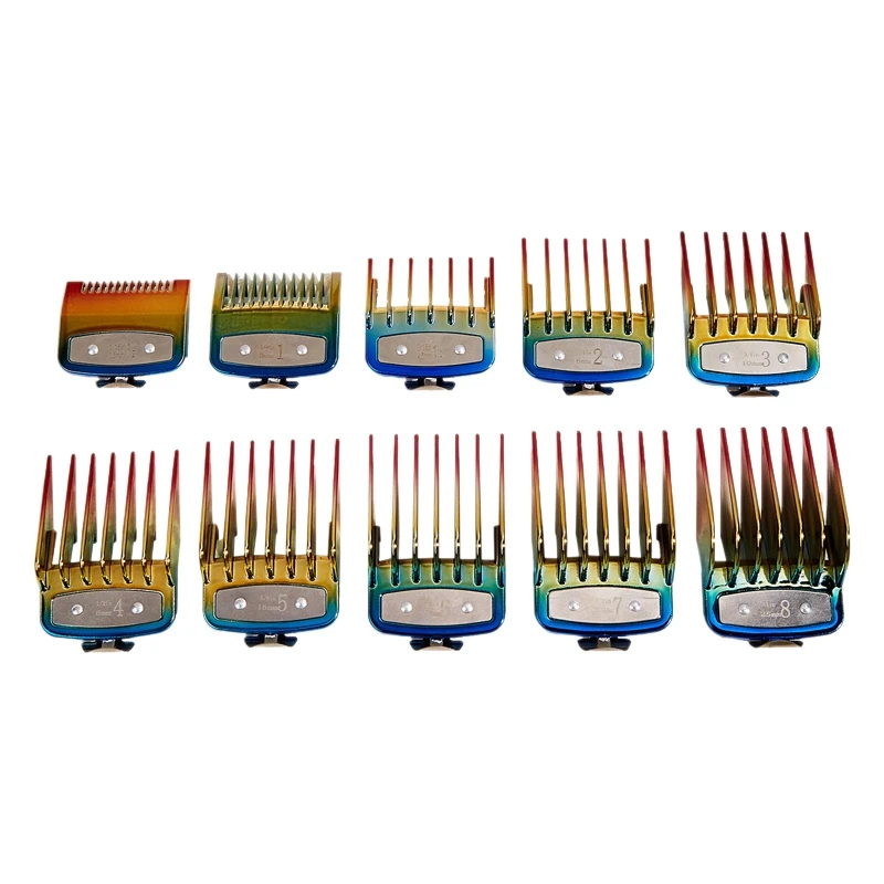 10-Piece Set of Limit Combs, Hair Clippers, Hairdressing Tools, Positioning Combs, Electric Clippers, Card Holders
10-Piece Set of Limit Combs, Hair Clippers, Hairdressing Tools, Positioning Combs, Electric Clippers, Card Holders
