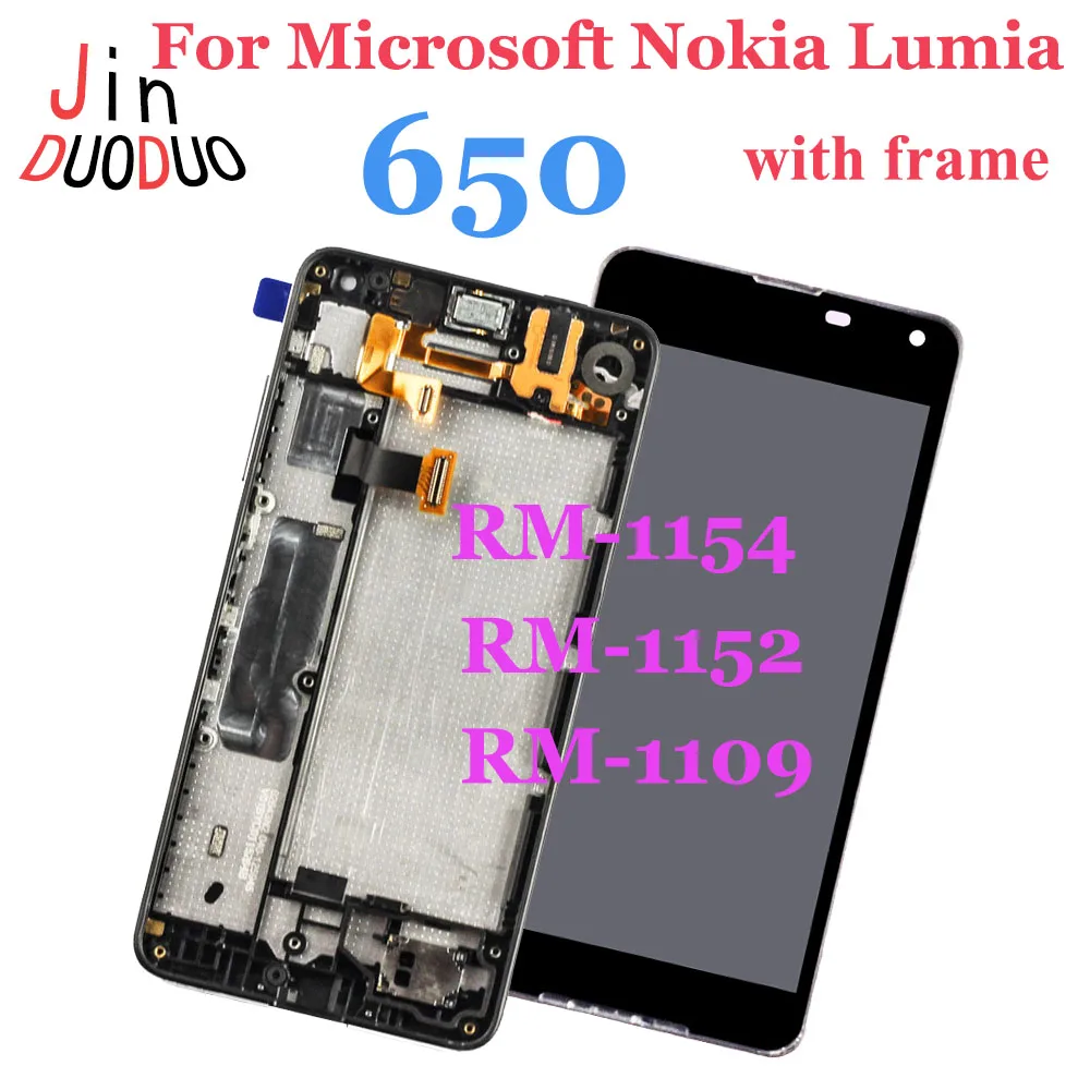 For Microsoft Nokia Lumia 650 RM-1154 RM-1152 RM-1109 RM-1113 LCD Display Touch Screen Digitizer Assembly With Frame Replacement
For Microsoft Nokia Lumia 650 RM-1154 RM-1152 RM-1109 RM-1113 LCD Display Touch Screen Digitizer Assembly With Frame Replacement