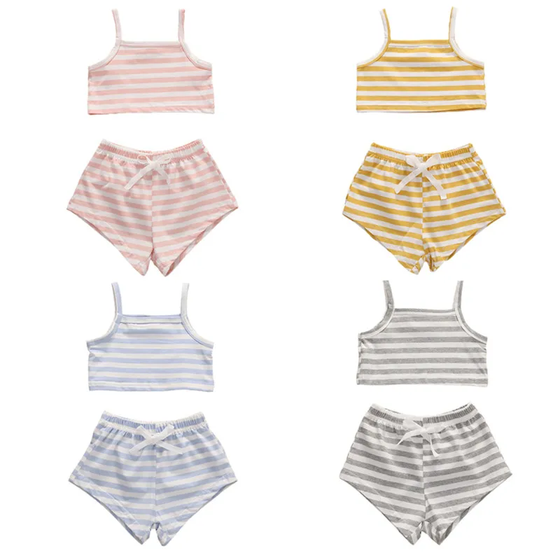0-3Y Newborn Infant Baby Girl Boy Cotton Clothes Sets Vest Top Shorts Outfit Striped Home Clothes Summer
0-3Y Newborn Infant Baby Girl Boy Cotton Clothes Sets Vest Top Shorts Outfit Striped Home Clothes Summer