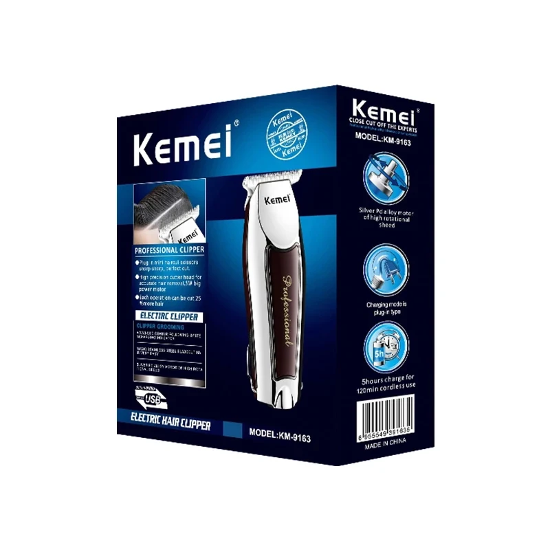 

Keimei-9163 Professional Hair Clipper Electric Hair Beard Trimmer Mens Hair Clipper Cutter Machine Haircut Barber Razor