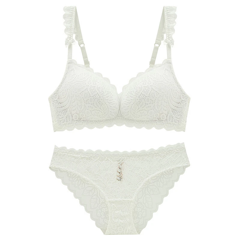 Woman French sexy lace bra, soft and comfortable underwear set without steel ring, comfortable and breathable thin bra set WT028
Woman French sexy lace bra, soft and comfortable underwear set without steel ring, comfortable and breathable thin bra set WT028