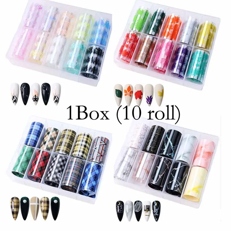 10 Rolls Nail Transfer Paper Nail Art Foils Designer Marble Stickers Luxury Brand Logo Decoration Sliders Wraps Watermark Decals
10 Rolls Nail Transfer Paper Nail Art Foils Designer Marble Stickers Luxury Brand Logo Decoration Sliders Wraps Watermark Decals