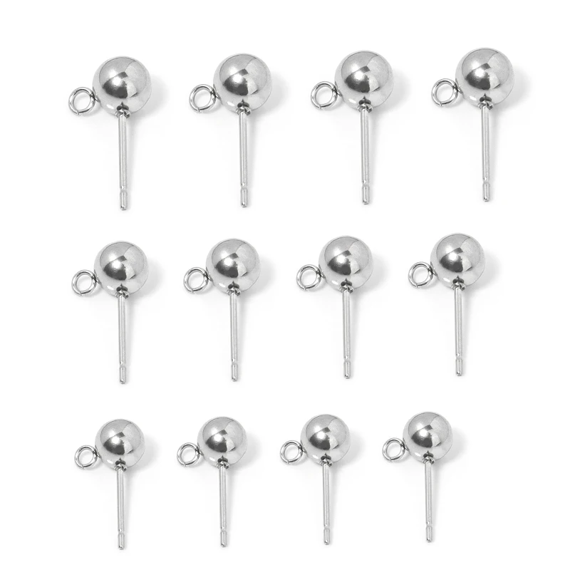 Skysee Stainless Steel Jewelry Round Bead Welding Stud earrings, About 15mm Long Round Bead Earrings
Skysee Stainless Steel Jewelry Round Bead Welding Stud earrings, About 15mm Long Round Bead Earrings