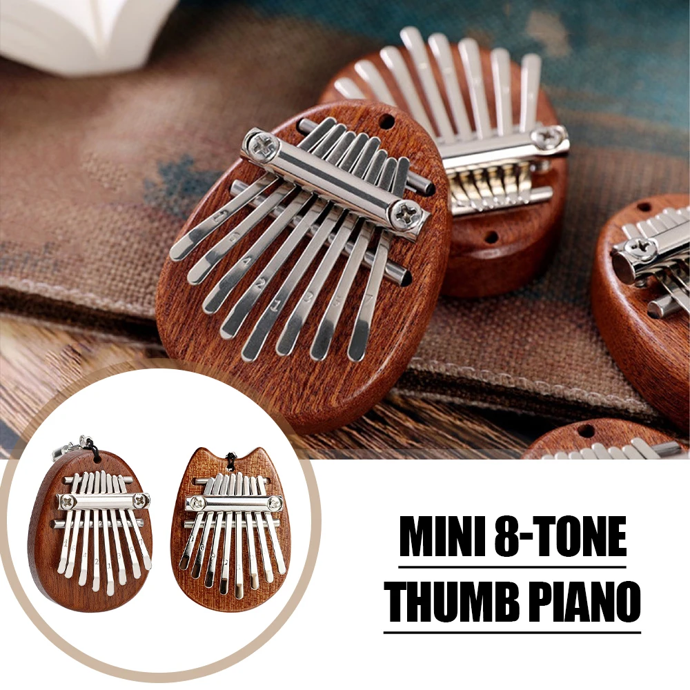Mini Kalimba Portable 8 Keys Mini Kalimba Thumb Piano Mbira Solid Wood Gift Toy With Lanyard Pendant Gifts for Beginners
Mini Kalimba Portable 8 Keys Mini Kalimba Thumb Piano Mbira Solid Wood Gift Toy With Lanyard Pendant Gifts for Beginners