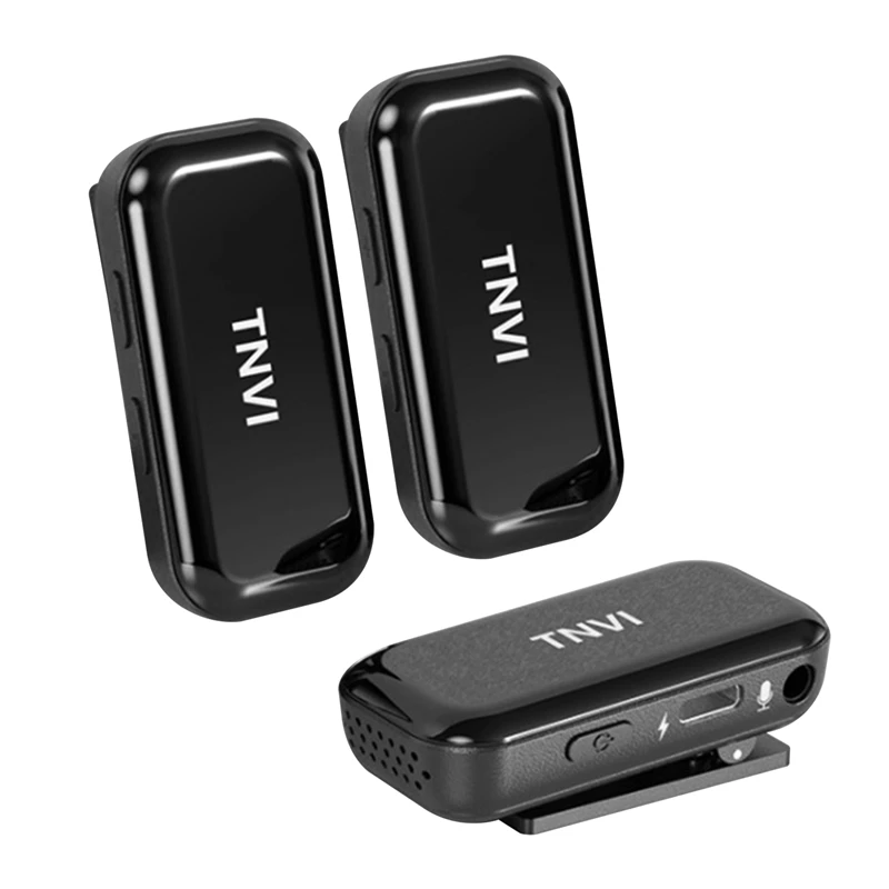TNVI V3 Wireless Microphone System With Rechargeable Transmitter Receiver Lapel Lavalier Microphone For Smartphone (1 For 2)
TNVI V3 Wireless Microphone System With Rechargeable Transmitter Receiver Lapel Lavalier Microphone For Smartphone (1 For 2)