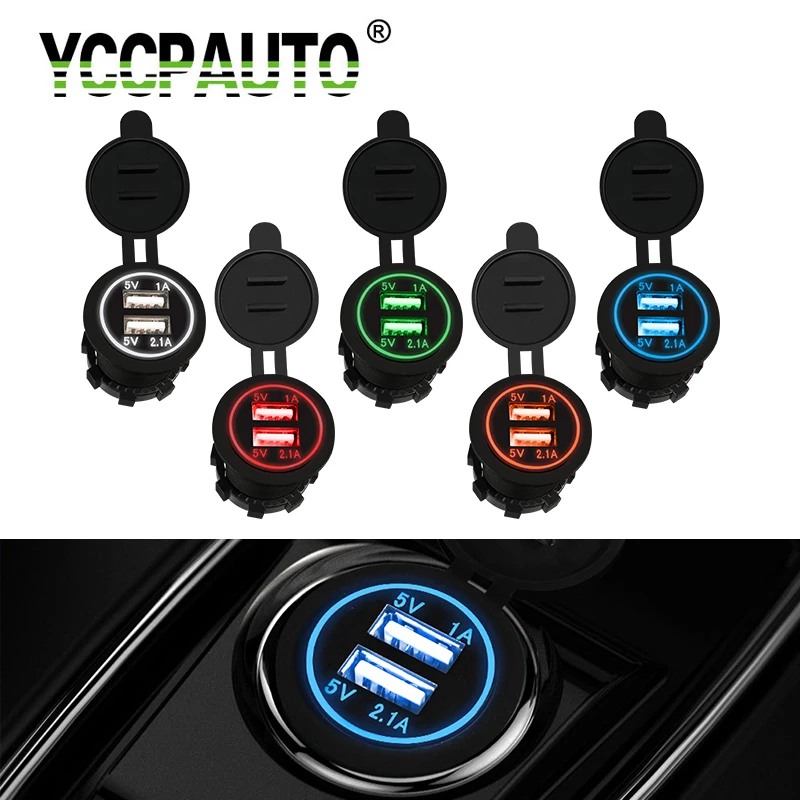YCCPAUTO авто мотоцикл USB зарядное устройство Автомобильное USB гнездо 5 в 2,1 а/1 А двойной порт адаптер питания для Iphone Ipad GPS зарядка 12-24 В
YCCPAUTO авто мотоцикл USB зарядное устройство Автомобильное USB гнездо 5 в 2,1 а/1 А двойной порт адаптер питания для Iphone Ipad GPS зарядка 12-24 В