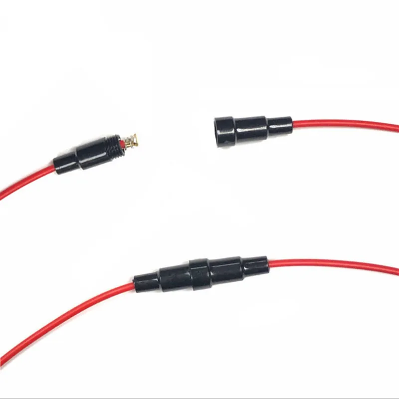 100pcs 5*20MM glass tube fuse holder screw type fast acting spring fuse with 22 AWG wire 250V
100pcs 5*20MM glass tube fuse holder screw type fast acting spring fuse with 22 AWG wire 250V