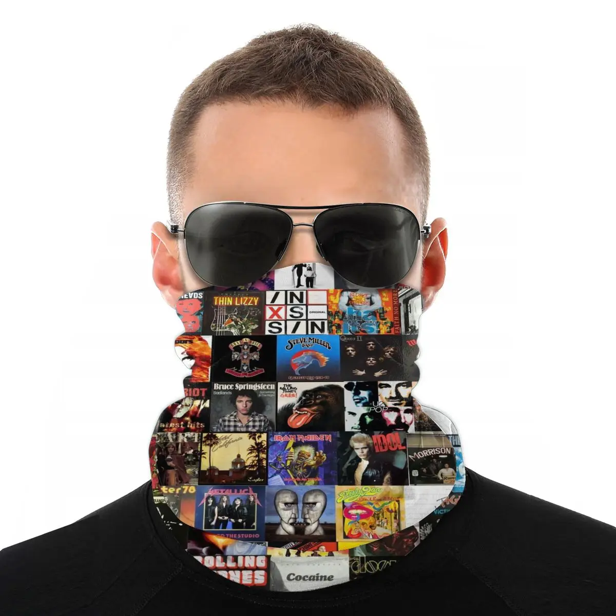 Rock Vinyl Collage Scarf Neck Face Mask Unisex Fashion Neck Warmer Tubular Bandana Multi-functional Headband Outdoor Camping
Rock Vinyl Collage Scarf Neck Face Mask Unisex Fashion Neck Warmer Tubular Bandana Multi-functional Headband Outdoor Camping