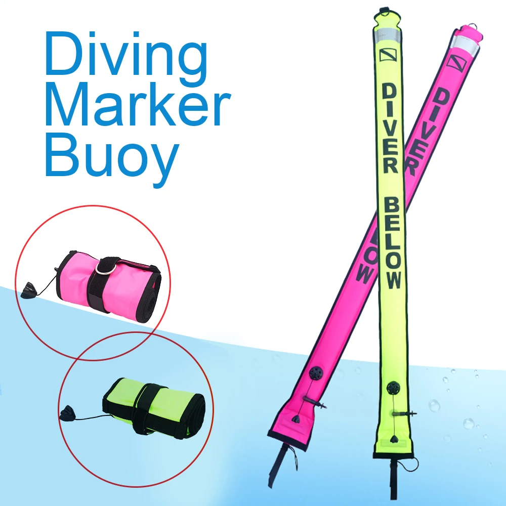 1.8M Visible Inflatable Signal Tube Scuba Diving Surface Signal Marker Buoy Sausage Signal Marker Diving Scuba Accessory
1.8M Visible Inflatable Signal Tube Scuba Diving Surface Signal Marker Buoy Sausage Signal Marker Diving Scuba Accessory