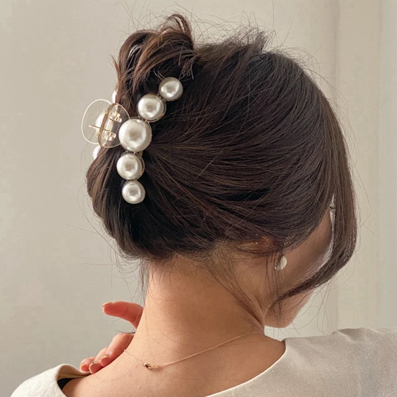 2020 New Hyperbole Big Pearls Acrylic Hair Claw Clips Big Size Makeup Hair Styling Barrettes for Women Hair Accessories
2020 New Hyperbole Big Pearls Acrylic Hair Claw Clips Big Size Makeup Hair Styling Barrettes for Women Hair Accessories