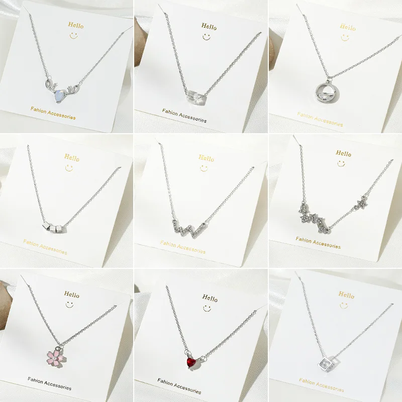 Flower Pearl Antler Necklace Simple Rhinestone Star Moon Cross Antler Dream Catcher Necklace Net Red Pendant Temperament Jewelry 
Flower Pearl Antler Necklace Simple Rhinestone Star Moon Cross Antler Dream Catcher Necklace Net Red Pendant Temperament Jewelry