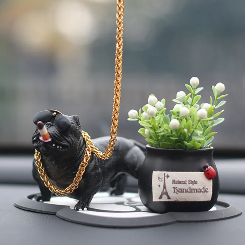 Car Decoration Dashboard Simulation Bully Dog Ornament Fashion Funny Cute Gift Home Room Car Auto Accessories with Base
Car Decoration Dashboard Simulation Bully Dog Ornament Fashion Funny Cute Gift Home Room Car Auto Accessories with Base