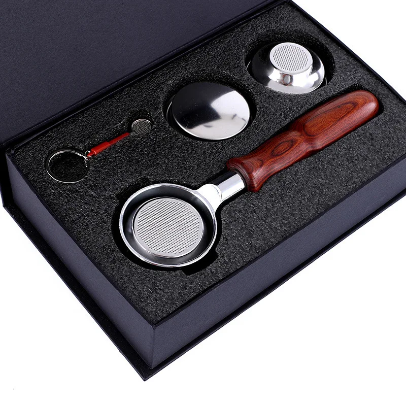 58MM Portafilter Stainless Steel Coffee Machine Bottomless Filter for Barsetto Holder Wooden Handle Professional Accessory
58MM Portafilter Stainless Steel Coffee Machine Bottomless Filter for Barsetto Holder Wooden Handle Professional Accessory
