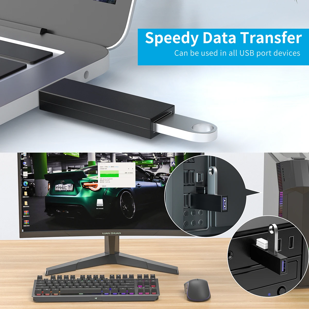 ZUIDID USB 3 0 + 2.0 High Speed 3 Ports USB3.0 2.0 SD TF Splitter Adapter for PC Computer Accessories Splitter Box 3 Ports USB
ZUIDID USB 3 0 + 2.0 High Speed 3 Ports USB3.0 2.0 SD TF Splitter Adapter for PC Computer Accessories Splitter Box 3 Ports USB
