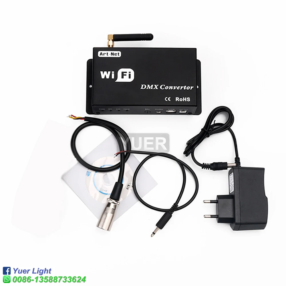 Новый DMX контроллер WiFi управляется системой Android или IOS Wifi многоточечный WF310 512