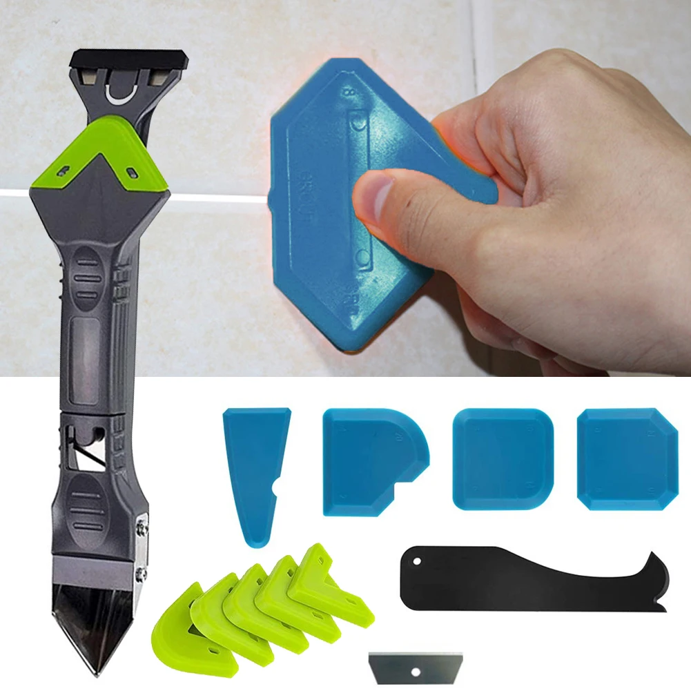 11pcs Silicone Caulking Finishing Sealant Grout Tool Household Caulk Nozzle Applicator Finisher Sealant Spreader Spatula Scraper
11pcs Silicone Caulking Finishing Sealant Grout Tool Household Caulk Nozzle Applicator Finisher Sealant Spreader Spatula Scraper