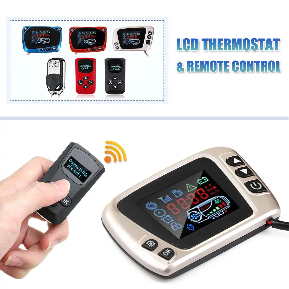 12V 24V Diesels Air Heater LCD Monitor Switch Control Board Motherboard Remote Control For Car Parking Heater Controller
12V 24V Diesels Air Heater LCD Monitor Switch Control Board Motherboard Remote Control For Car Parking Heater Controller