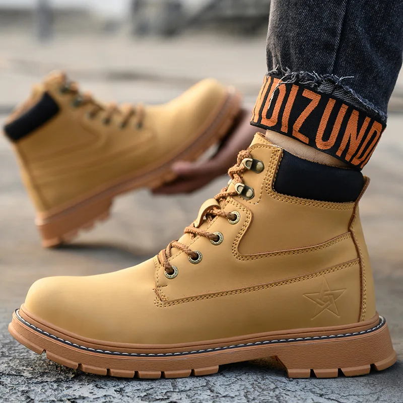 ZEEKSON Martin Boots Men's High-top Trendy Men's Short Boots Men's Tooling Shoes Trend Boots British Style Men's Shoes
ZEEKSON Martin Boots Men's High-top Trendy Men's Short Boots Men's Tooling Shoes Trend Boots British Style Men's Shoes