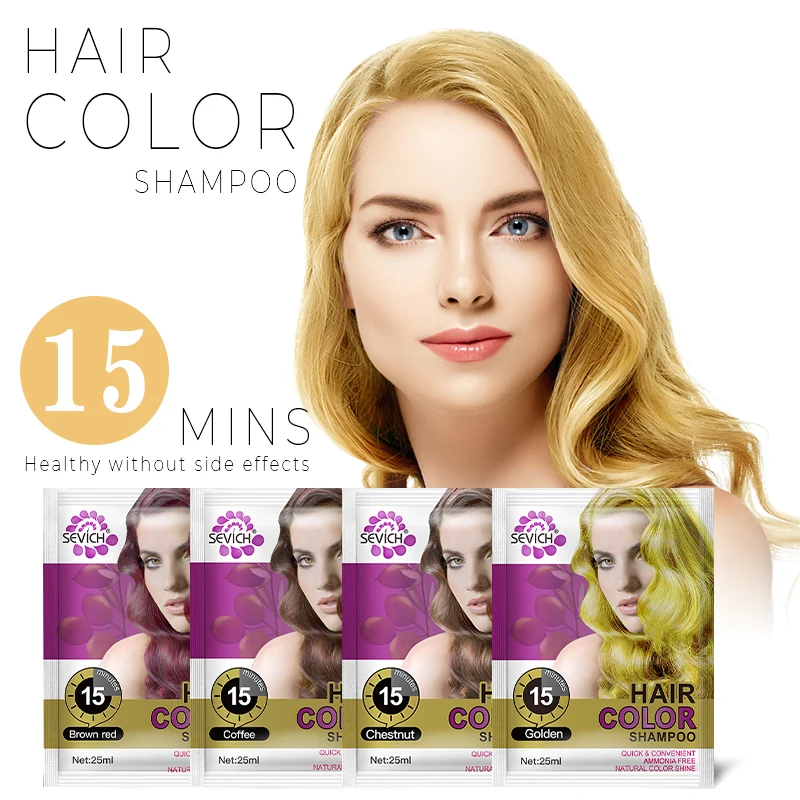 Sevich 5pcs/lot 5 Color Hair Black Shampoo Hair Dye 5Minutes Instant Hair Color For Men and Women 1pcs Experience pack Hair Care
Sevich 5pcs/lot 5 Color Hair Black Shampoo Hair Dye 5Minutes Instant Hair Color For Men and Women 1pcs Experience pack Hair Care