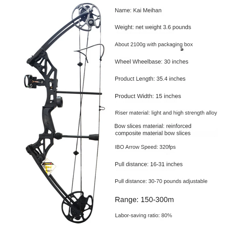 Adjustable 30-70 Lbs Competition Shooting Pulley Bow 35.4 Inch Composite Bow Set 80%-Less Effort Than Archery Hunting Accessorie
Adjustable 30-70 Lbs Competition Shooting Pulley Bow 35.4 Inch Composite Bow Set 80%-Less Effort Than Archery Hunting Accessorie