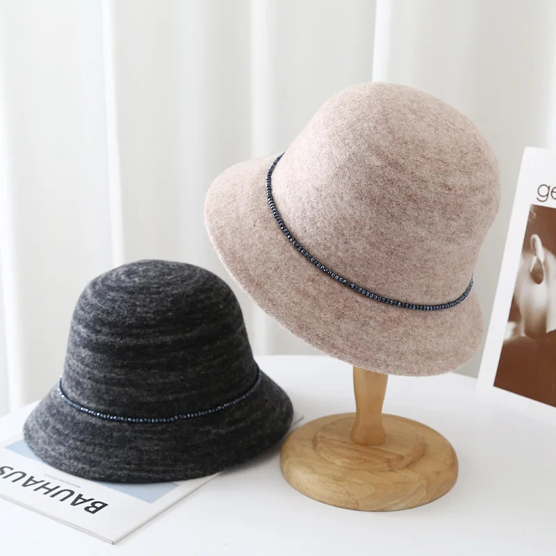 VISROVER 5 Colorway 100% Wool Woman Winter Hats Solid Color Autumn Fishman Hat Pearl Unisex Wool Warm Skullies Gift Wholesales
VISROVER 5 Colorway 100% Wool Woman Winter Hats Solid Color Autumn Fishman Hat Pearl Unisex Wool Warm Skullies Gift Wholesales