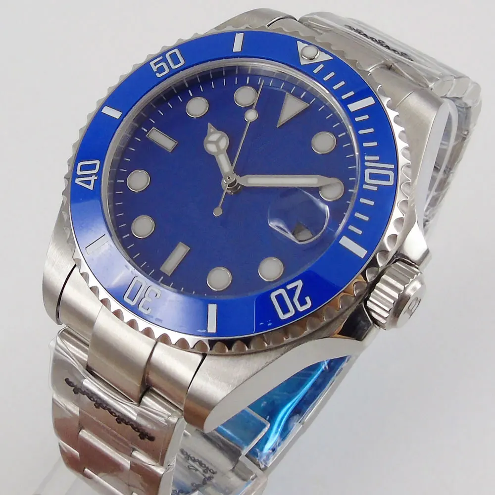 Blue 43mm Self Winding Men Watch Sapphire Glass NH35/MINGZHU/MIYOTA Automatic Movement Steel Band Transparent Backcover
Blue 43mm Self Winding Men Watch Sapphire Glass NH35/MINGZHU/MIYOTA Automatic Movement Steel Band Transparent Backcover