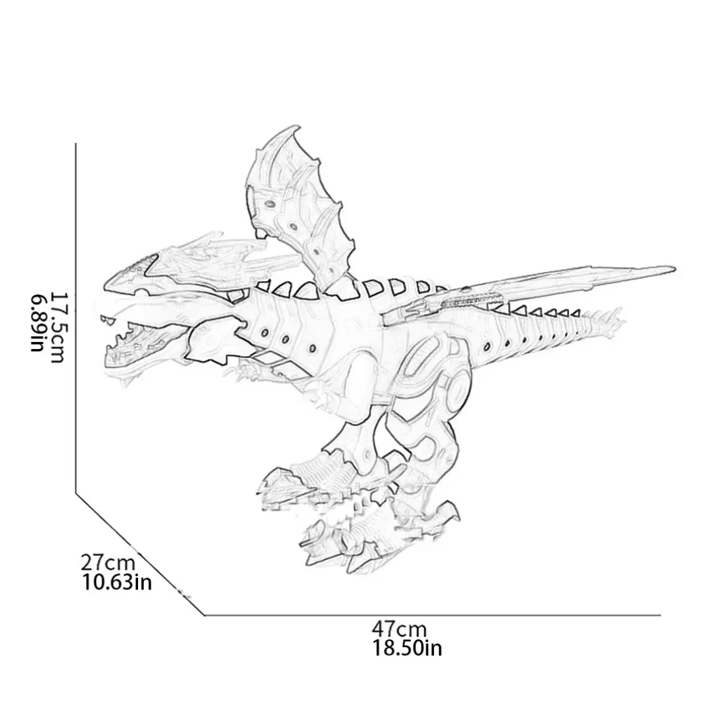 2019 NEW Spray Mechanical Dinosaurs with Wing Cartoon Electronic Walk Animal Model Dinosaurio Juguete Robot Pterosaurs Kids Toys
2019 NEW Spray Mechanical Dinosaurs with Wing Cartoon Electronic Walk Animal Model Dinosaurio Juguete Robot Pterosaurs Kids Toys