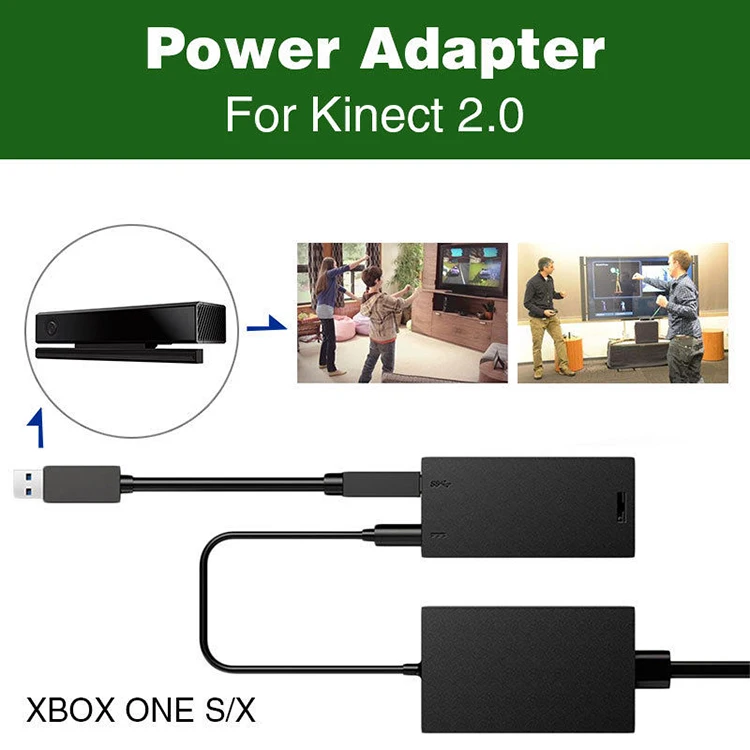 

For Microsoft Xbox One S Console For Windows 10 PC Kinect 2.0 Sensor Adapter