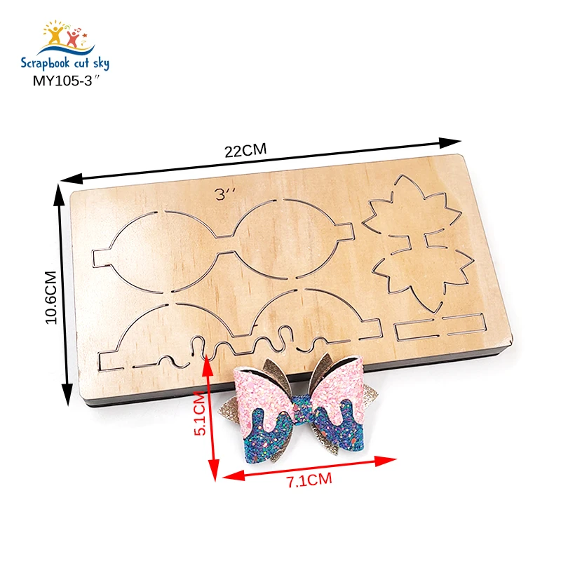 Bow Dies MY105-3 Muyu Wooden Mold Scrapbook Suitable For Market General Machines
Bow Dies MY105-3 Muyu Wooden Mold Scrapbook Suitable For Market General Machines