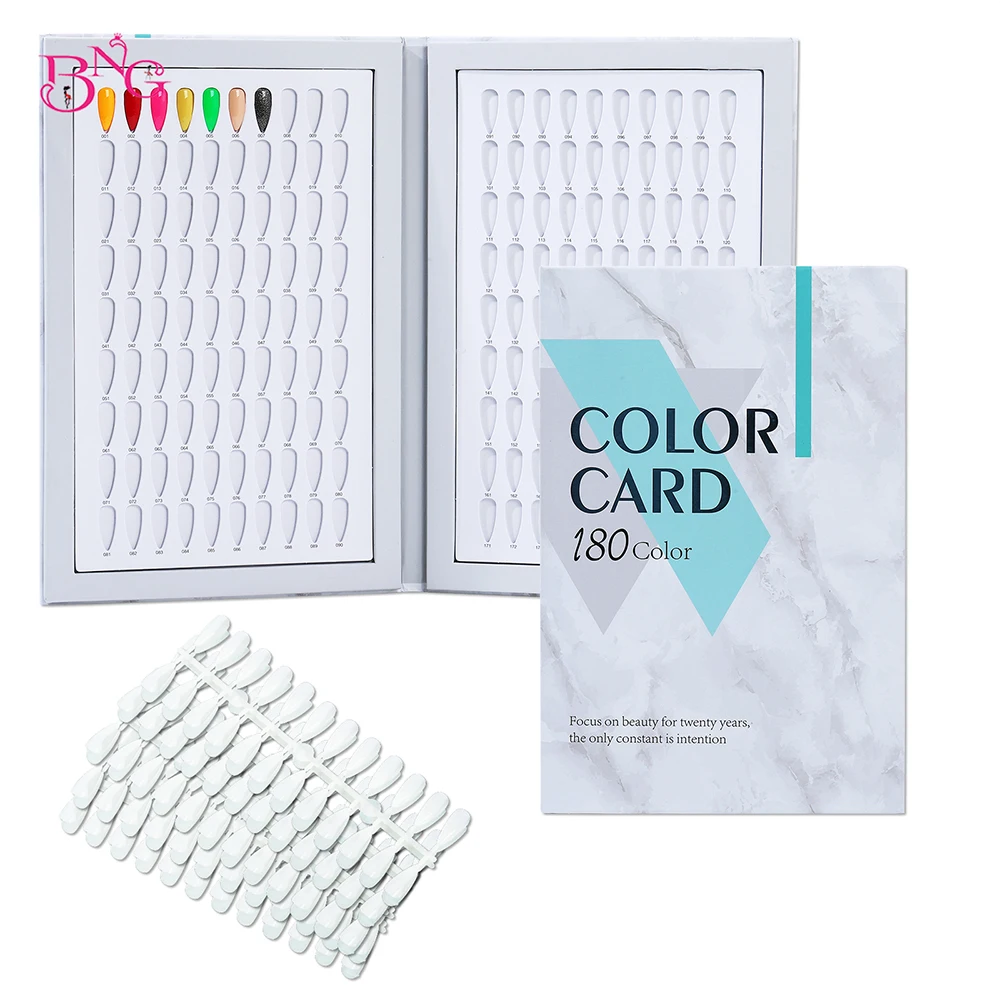 Nail Color Card, 180 Color Nail Display Book Presentoir Nail Swatch Gel polish Display Chart with Tips Display Board
Nail Color Card, 180 Color Nail Display Book Presentoir Nail Swatch Gel polish Display Chart with Tips Display Board