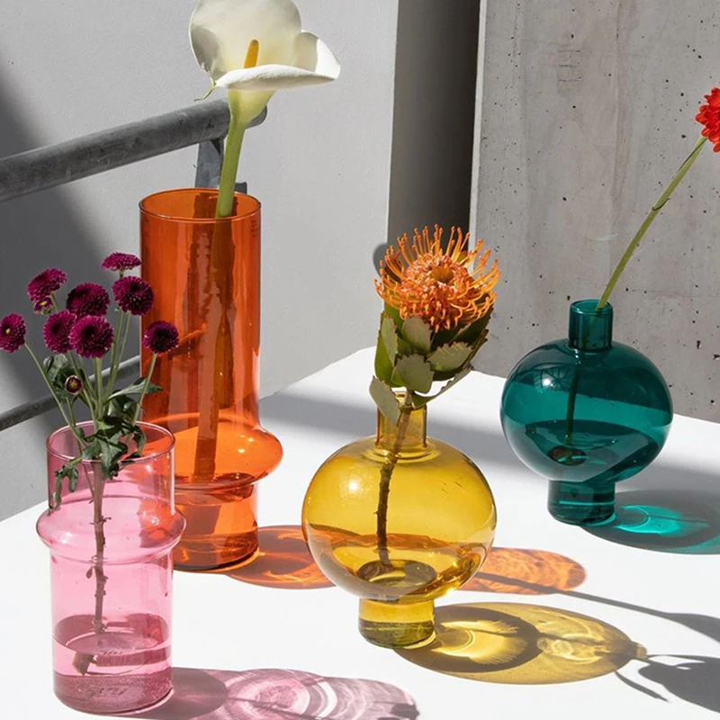 Vase Glass Nordic Color Spherical Home Decoration Accessories For Living Room для домашнего интерьера ваза стекло Wazony 
Vase Glass Nordic Color Spherical Home Decoration Accessories For Living Room для домашнего интерьера ваза стекло Wazony