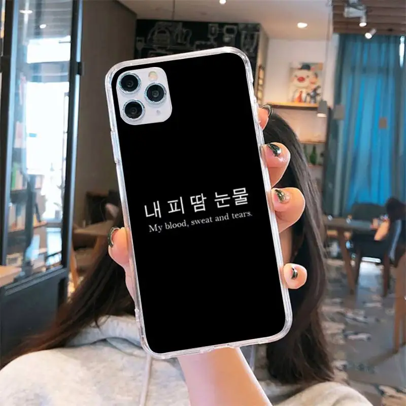 Cute Korean Style Font Phone Case Transparent for iPhone 6 7 8 11 12 s mini pro X XS XR MAX Plus cover funda shell 
Cute Korean Style Font Phone Case Transparent for iPhone 6 7 8 11 12 s mini pro X XS XR MAX Plus cover funda shell