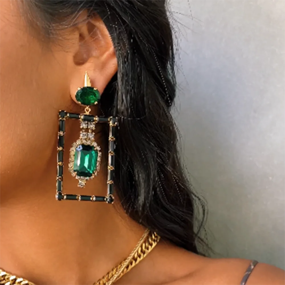 Ztech New Green/Red Crystal Dangle Earrings Long Drop Earrings Wedding Women Hanging Earrings Party Statement Jewelry Wholesale
Ztech New Green/Red Crystal Dangle Earrings Long Drop Earrings Wedding Women Hanging Earrings Party Statement Jewelry Wholesale