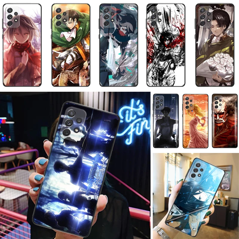 Attack On Titan Eren Jager Mikasa Ackerman Armin Arlert Levi Phone Case For Samsung Galaxy A52 4G 5G A72 Cases Funda Back Cover
Attack On Titan Eren Jager Mikasa Ackerman Armin Arlert Levi Phone Case For Samsung Galaxy A52 4G 5G A72 Cases Funda Back Cover