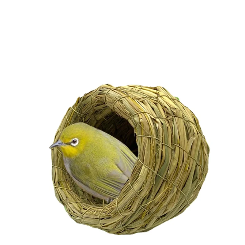 Handmade Straw Natural Bird Nest Pigeon Bird House Parrot Nest Warm Pet Bedroom Courtyard Bird Cages Adornment Bird Nest 
Handmade Straw Natural Bird Nest Pigeon Bird House Parrot Nest Warm Pet Bedroom Courtyard Bird Cages Adornment Bird Nest