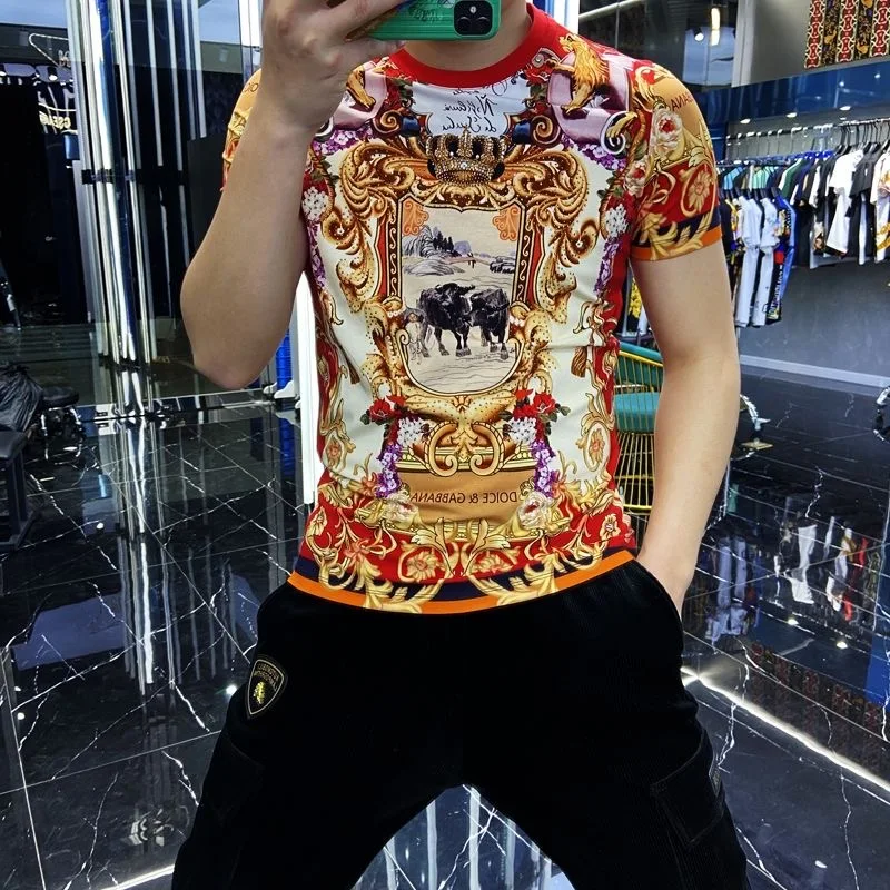 Spring Summer Men T-Shirt Casual O-Neck Hot-Selling New Tees Personality Hip-Hop Style High-Quality Short-Sleeved Trendy Tops
Spring Summer Men T-Shirt Casual O-Neck Hot-Selling New Tees Personality Hip-Hop Style High-Quality Short-Sleeved Trendy Tops