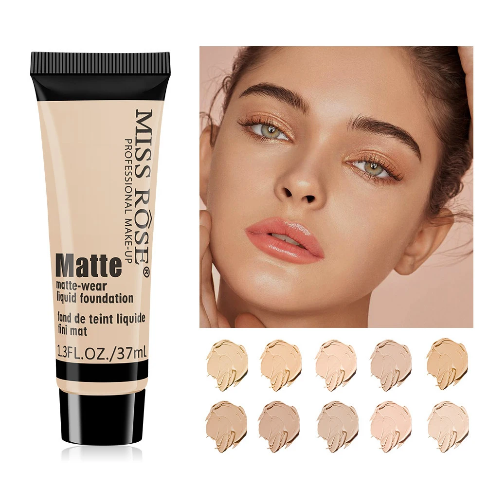 37ml Face Matte Liquid Foundation Base Makeup Oil Control Long Lasting Concealer Full Coverage Waterproof maquillage femme
37ml Face Matte Liquid Foundation Base Makeup Oil Control Long Lasting Concealer Full Coverage Waterproof maquillage femme