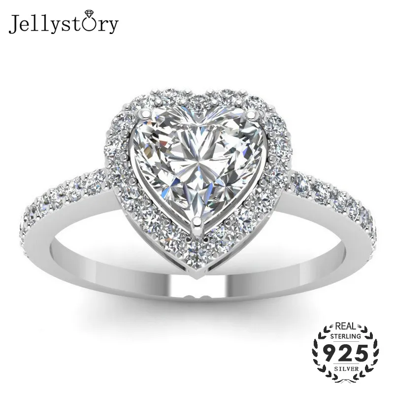 Jellystory 925 Silver Rings Fashion Jewelry with Heart-shaped Zircon Gemstones Women Ring Wedding Party Gift wholesale size 6-10
Jellystory 925 Silver Rings Fashion Jewelry with Heart-shaped Zircon Gemstones Women Ring Wedding Party Gift wholesale size 6-10