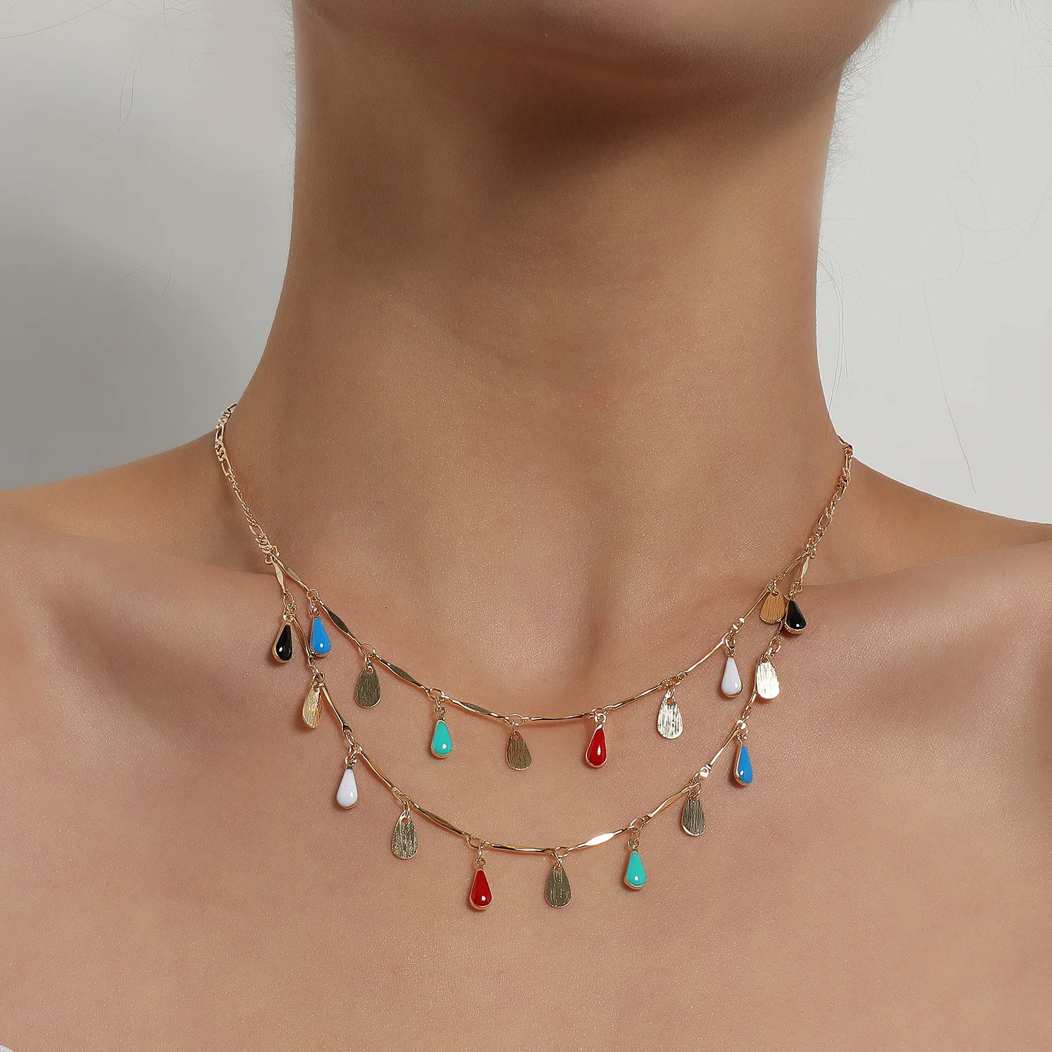 Necklace Women's Open Smiley Face Straight Tube Drop Shape Simple Temperament Geometric Painted Fan-Shaped Necklace Wholesale
Necklace Women's Open Smiley Face Straight Tube Drop Shape Simple Temperament Geometric Painted Fan-Shaped Necklace Wholesale