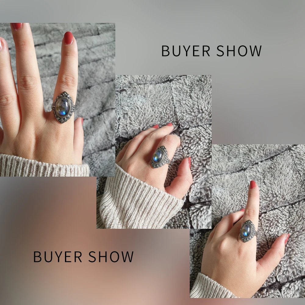 Nasiya Vintage Oval Natural Labradorite Rings For Women 925 Sterling Silver Ring Jewelry Finger Ring Gemstone Rings Party Gift
Nasiya Vintage Oval Natural Labradorite Rings For Women 925 Sterling Silver Ring Jewelry Finger Ring Gemstone Rings Party Gift