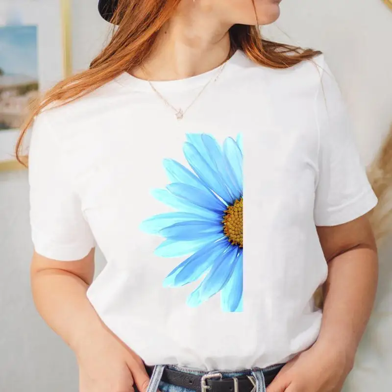 Women Tee Fashion Short Sleeve T Shirt Female Cartoon Top Ladies Flower New Sweet Trend Graphic T-shirt Clothing
Women Tee Fashion Short Sleeve T Shirt Female Cartoon Top Ladies Flower New Sweet Trend Graphic T-shirt Clothing