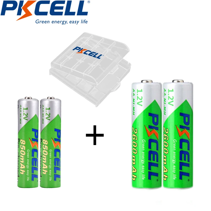 2 шт., аккумуляторные батареи PKCELL AAA 1,2 в NIMH 850 мАч и 2 шт. аккумуляторных батареи PKCELL AA 1,2 в NIMH 2600 мАч с одной коробкой
2 шт., аккумуляторные батареи PKCELL AAA 1,2 в NIMH 850 мАч и 2 шт. аккумуляторных батареи PKCELL AA 1,2 в NIMH 2600 мАч с одной коробкой