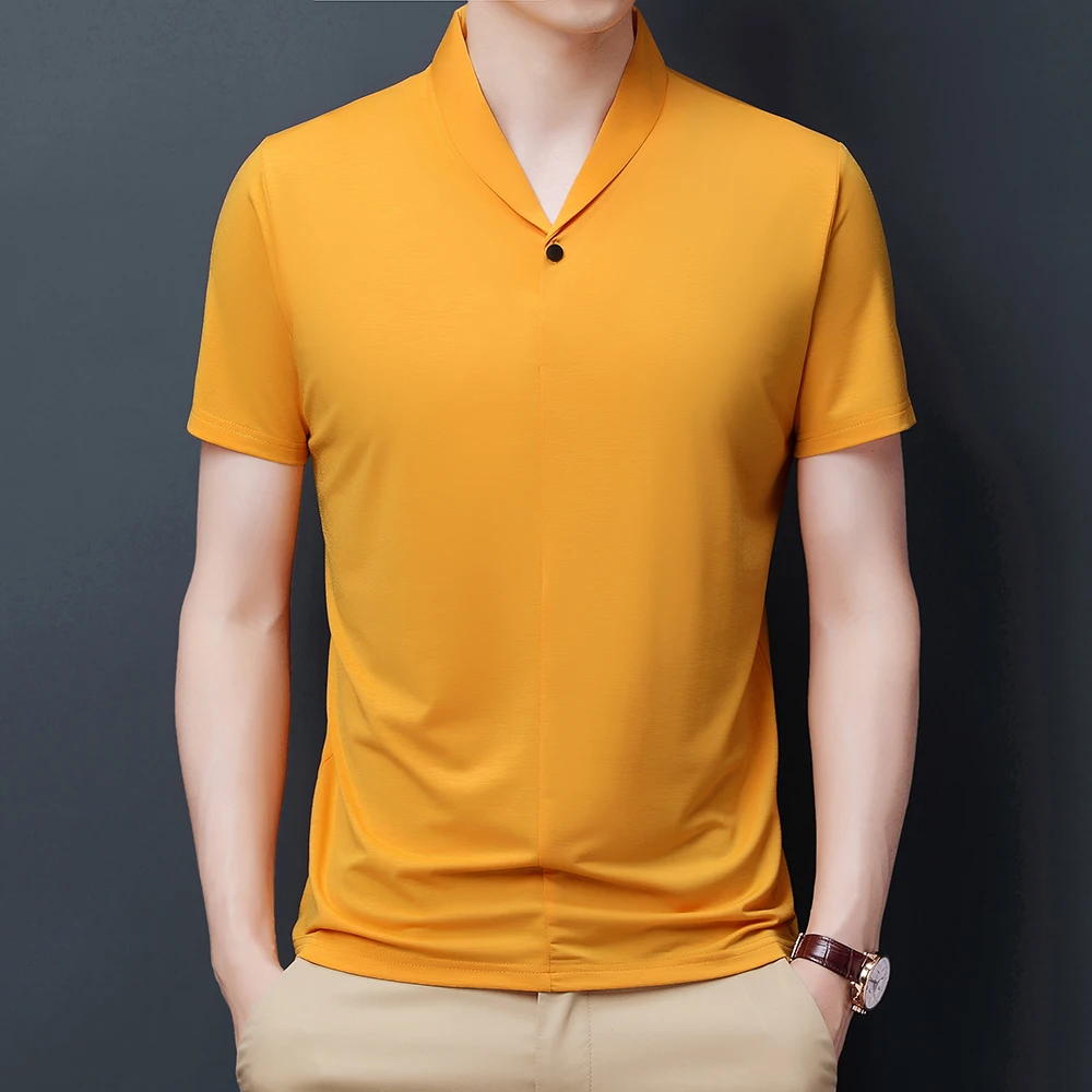 High Quality Ice Silk New Summer Mens Branded Polo Shirts Short Sleeve Casual Solid Color Tops Fashions Mens Clothing 2021
High Quality Ice Silk New Summer Mens Branded Polo Shirts Short Sleeve Casual Solid Color Tops Fashions Mens Clothing 2021