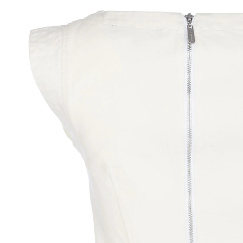 Vintage White Slim Dress Women Sleeveless 0-Neck Zipper Design Knee-Length Dress Elegant Commute Office Lady Fashion 2021 Summer
Vintage White Slim Dress Women Sleeveless 0-Neck Zipper Design Knee-Length Dress Elegant Commute Office Lady Fashion 2021 Summer