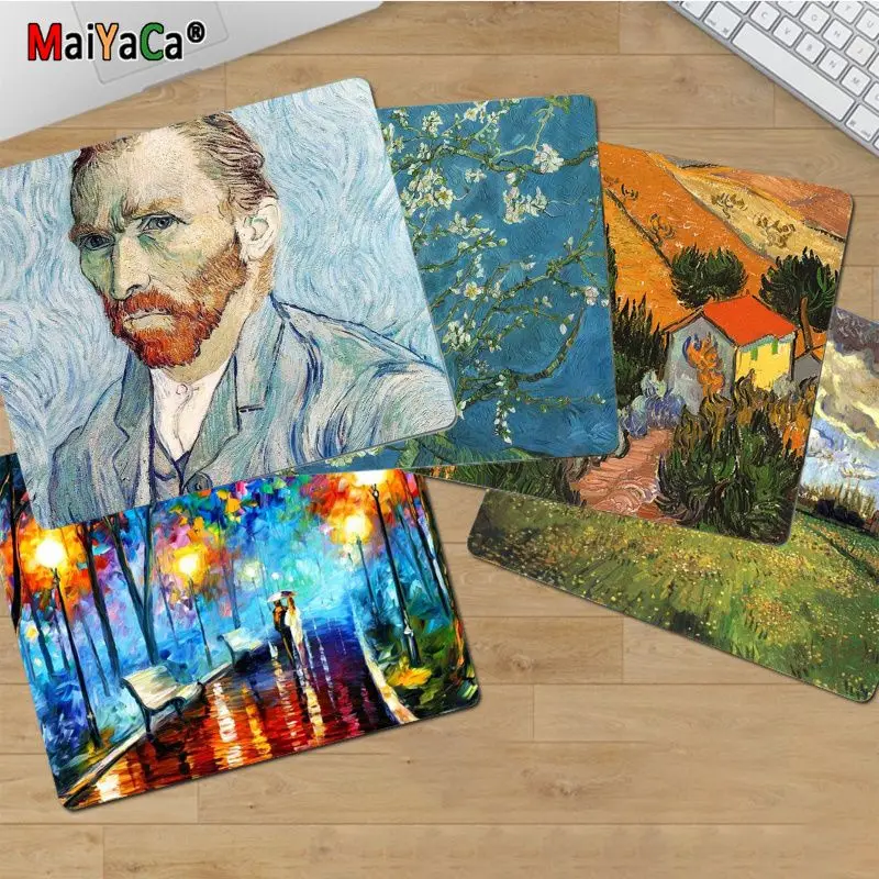 MaiYaCa New game Vincent van Gogh The Starry Night Flower aesthetic Art Small Rubber Writing Pad Desktops Mate gaming mouse pad 
MaiYaCa New game Vincent van Gogh The Starry Night Flower aesthetic Art Small Rubber Writing Pad Desktops Mate gaming mouse pad