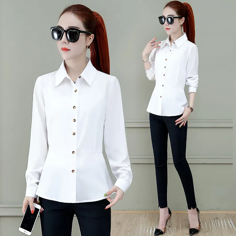 XXXL New Women Formal Shirts Long Sleeve Body Shirt Turn Down Collar Business OL Shirts Work Career Blouses Slim White Oversize
XXXL New Women Formal Shirts Long Sleeve Body Shirt Turn Down Collar Business OL Shirts Work Career Blouses Slim White Oversize
